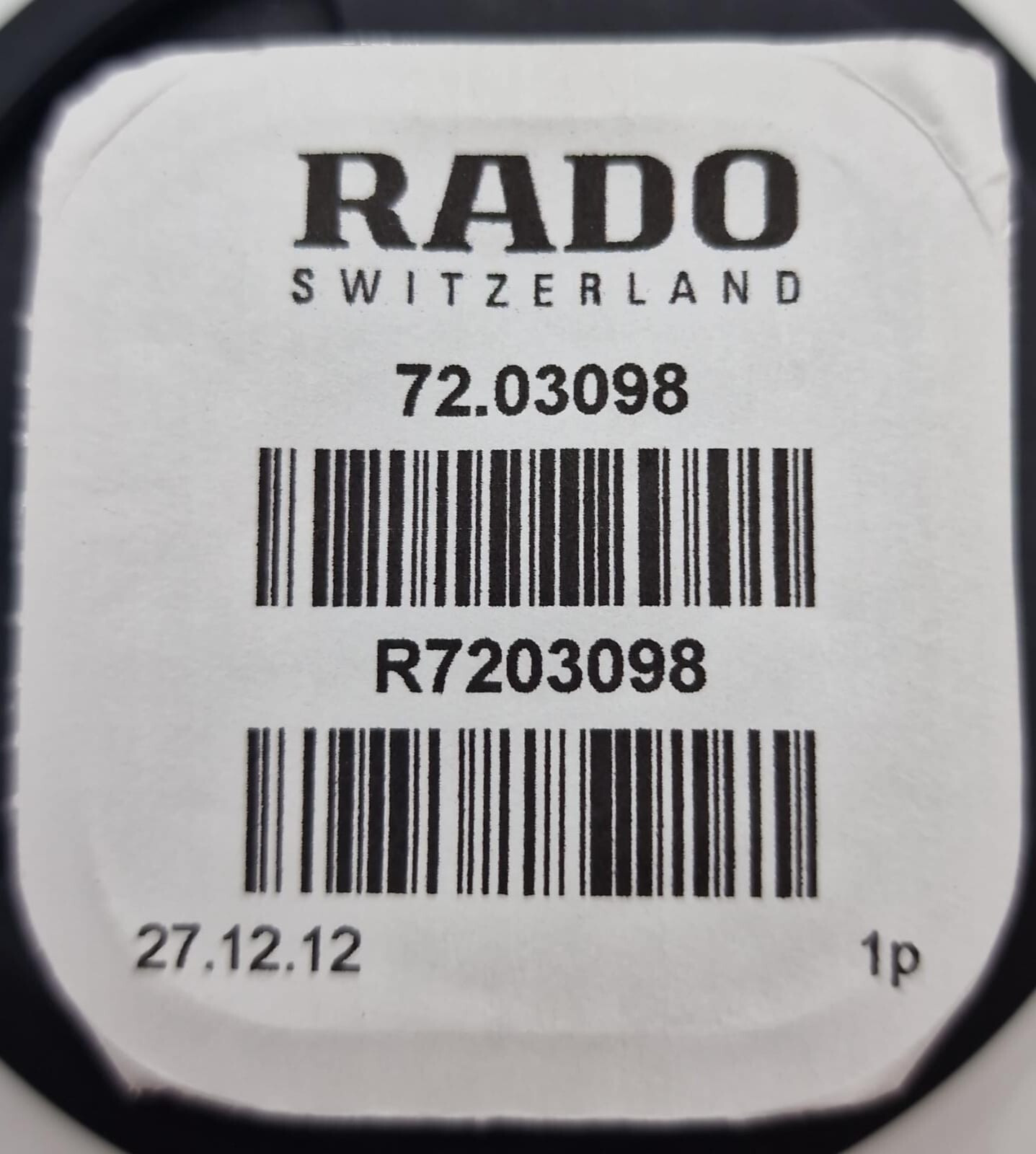 Chiusura bracciale Rado 129.0266.3 72.03098 Diastar Anatom acciaio/oro
