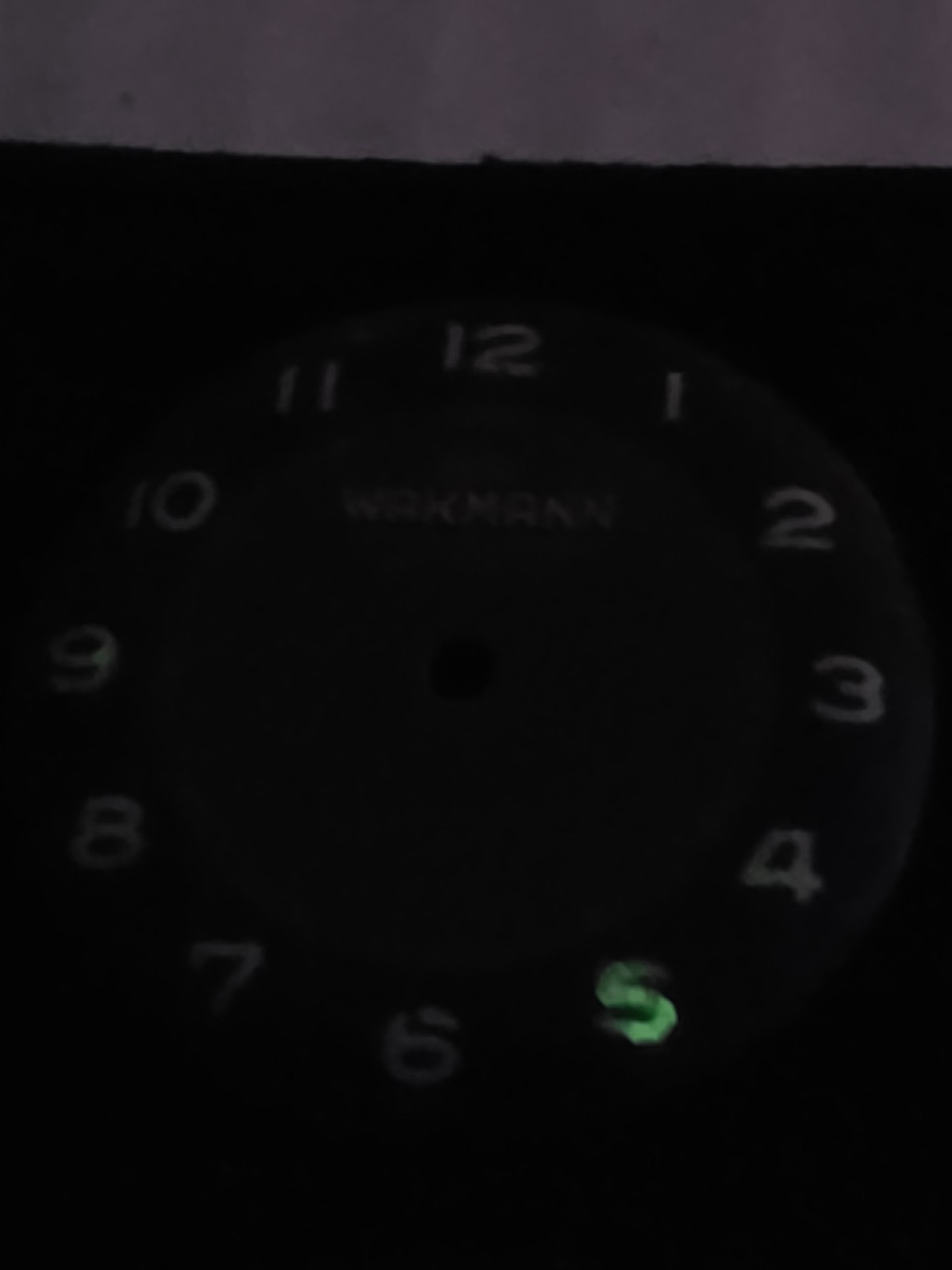 Vtg Wakmann water resistant swiss Watch Dial 25.60mm (V21)