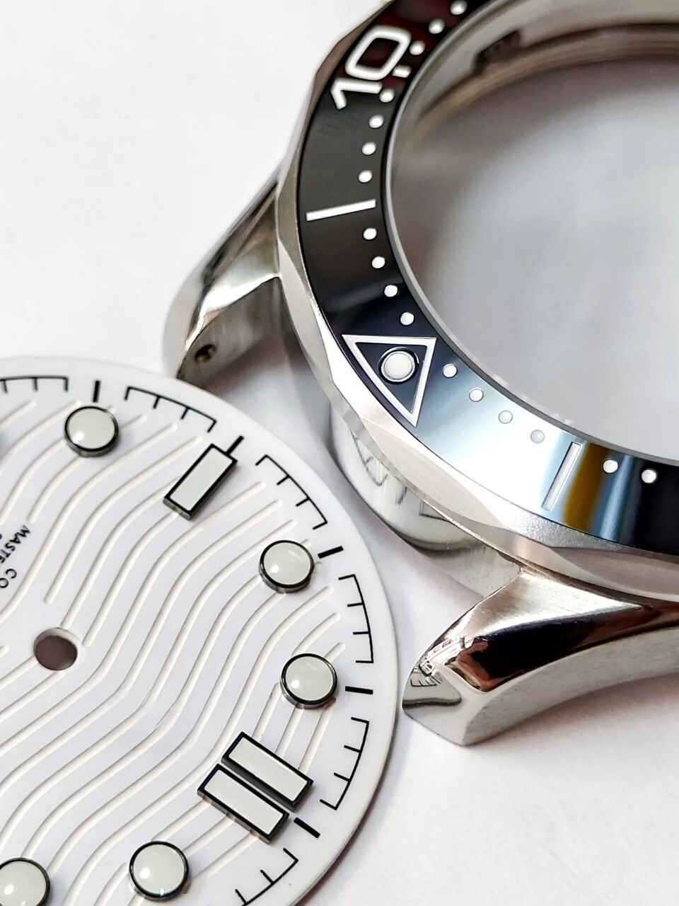 42mm Stainless Steel Watch Case + Dial + Hands + Strap Diy Kit Suitable for 2824
