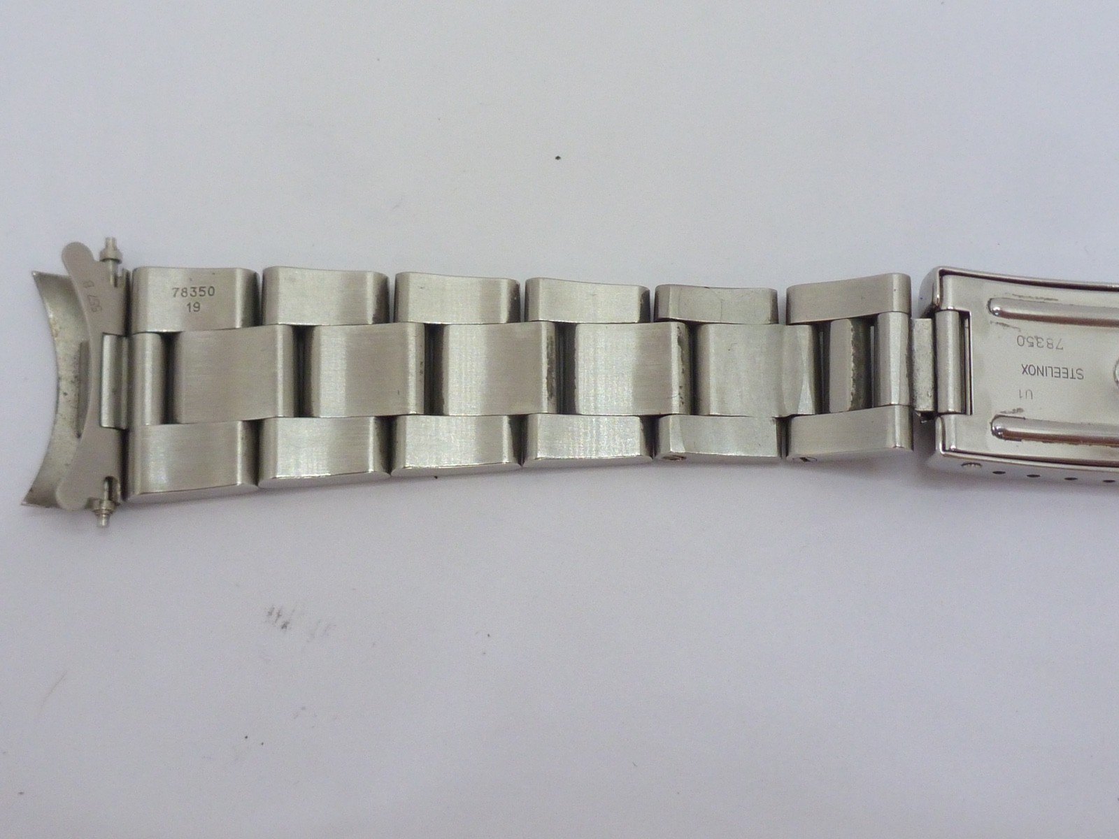Genuine Rolex Oyster 78350 19mm Steel Bracelet with 557B End Links 1A condition