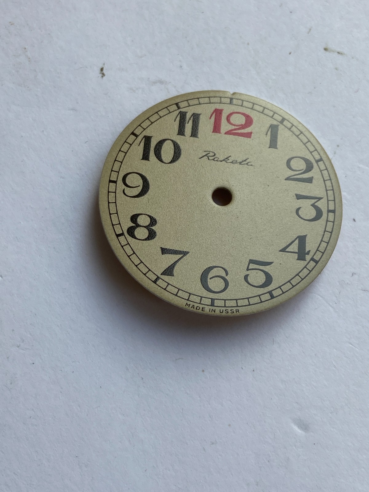 NOS LOT WATCH RAKETA RED 12 DIAL 2609HA 19 JEWELS RARE NEW OLD STOCK PARTS USSR