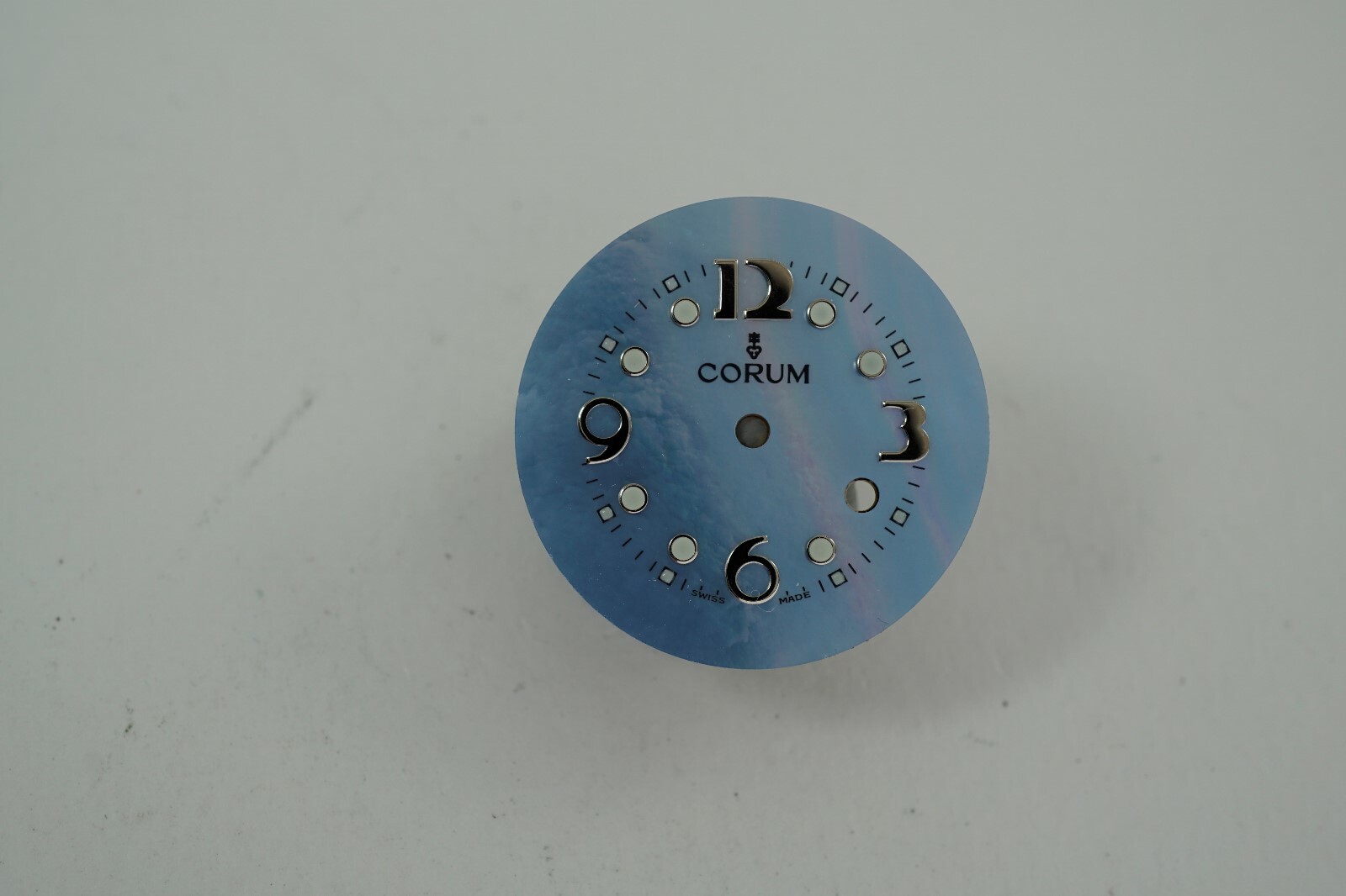 CORUM LADIES BUBBLE LIGHT BLUE MOTHER OF PEARL DIAL ONLY NEW OLD STOCK C. 2000’S