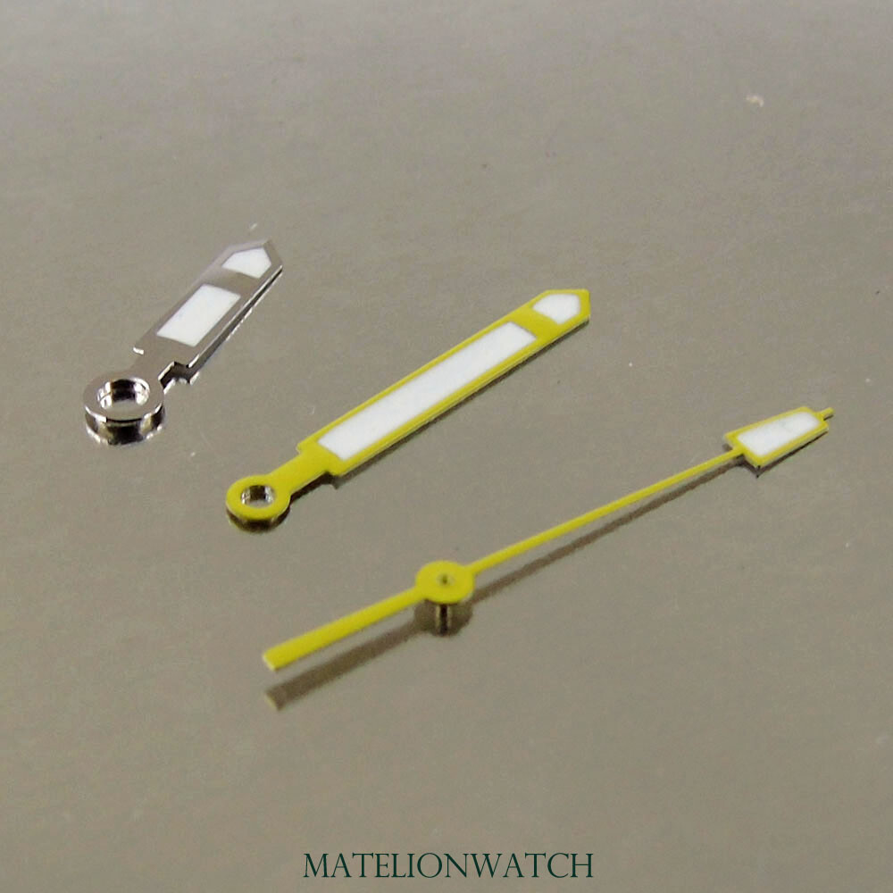 Super luminous yellow watch hands parts fit for Miyota8215 821A DG2813 movement