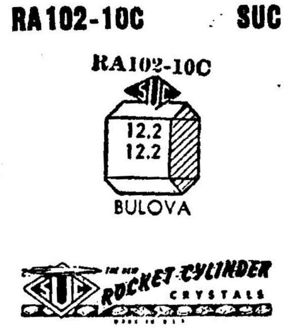 JD8. SUC Rocket RA & RB Crystals Hamilton Elgin Gruen Longines Bulova