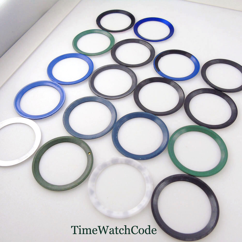 39.8mm Sloped Watch Bezel Insert Ceramic/Alloy Bezel Ring For 43mm Mens Watch