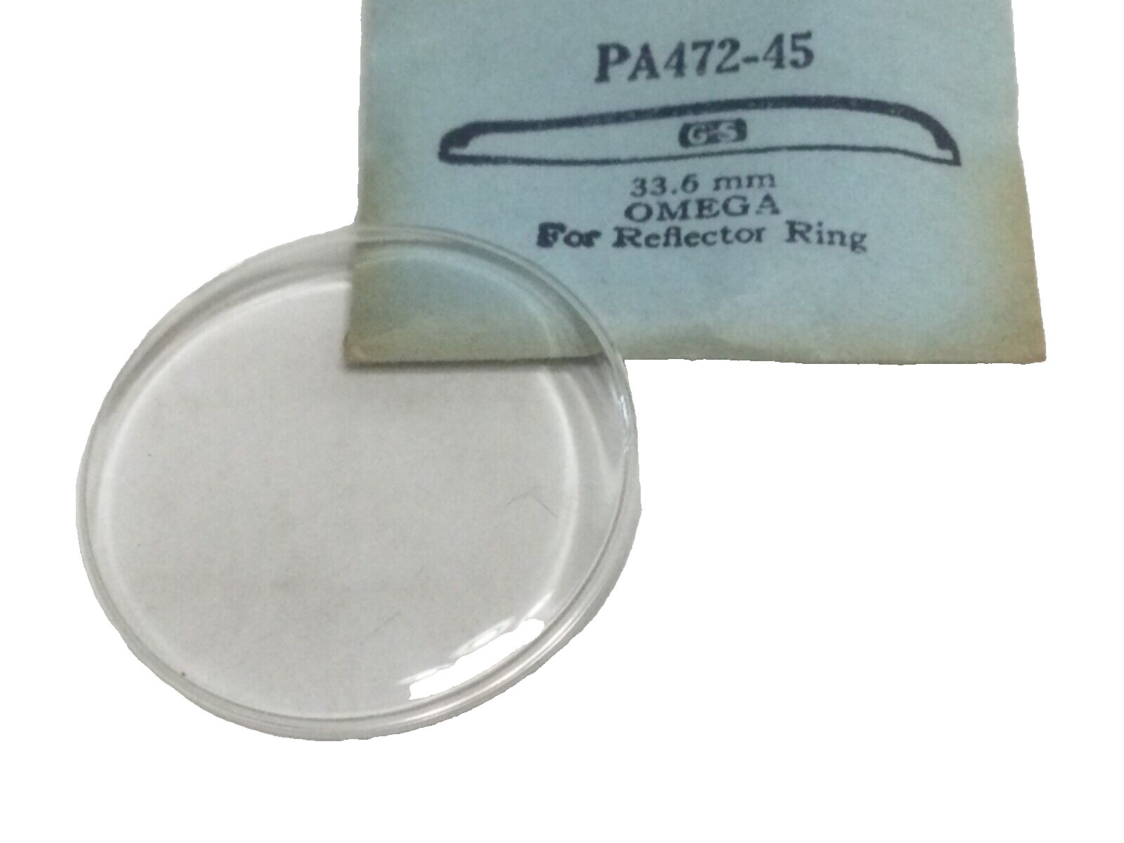 OMEGA Acrylic Replacement Watch Crystal G-S PA 472-45 For Reflect 33.6mm
