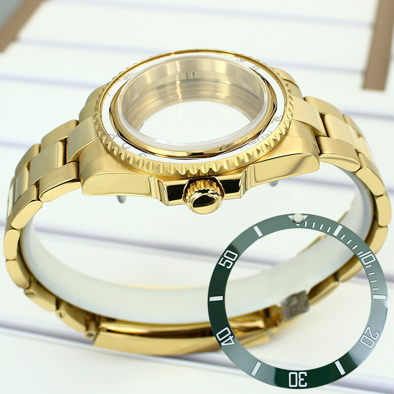 40mm Luxury Men Diver Watch Case Strap Sapphire Glass For Nh35 8215 2824Movement