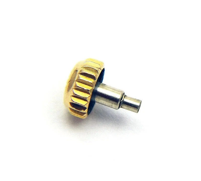 Genuine Rolex B24-530-8 18k Yellow Gold 5.3mm Winding Crown for Watch Movement
