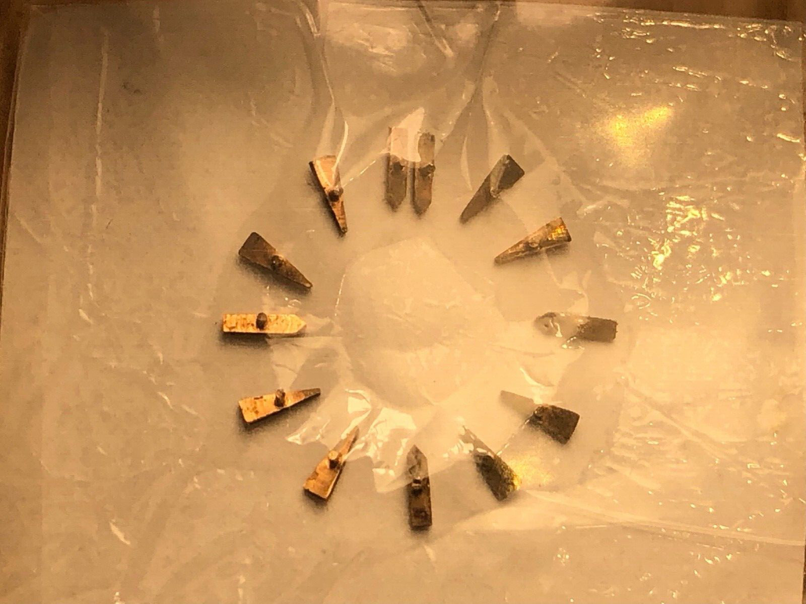 ⏱ Dial Markers/Indexes Rose Solid Gold – Old stock for oversized Wristwatch Dial