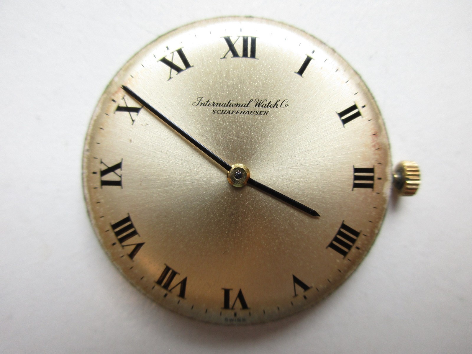 International watch co IWC cal. 423 Swiss watch movement & dial – running