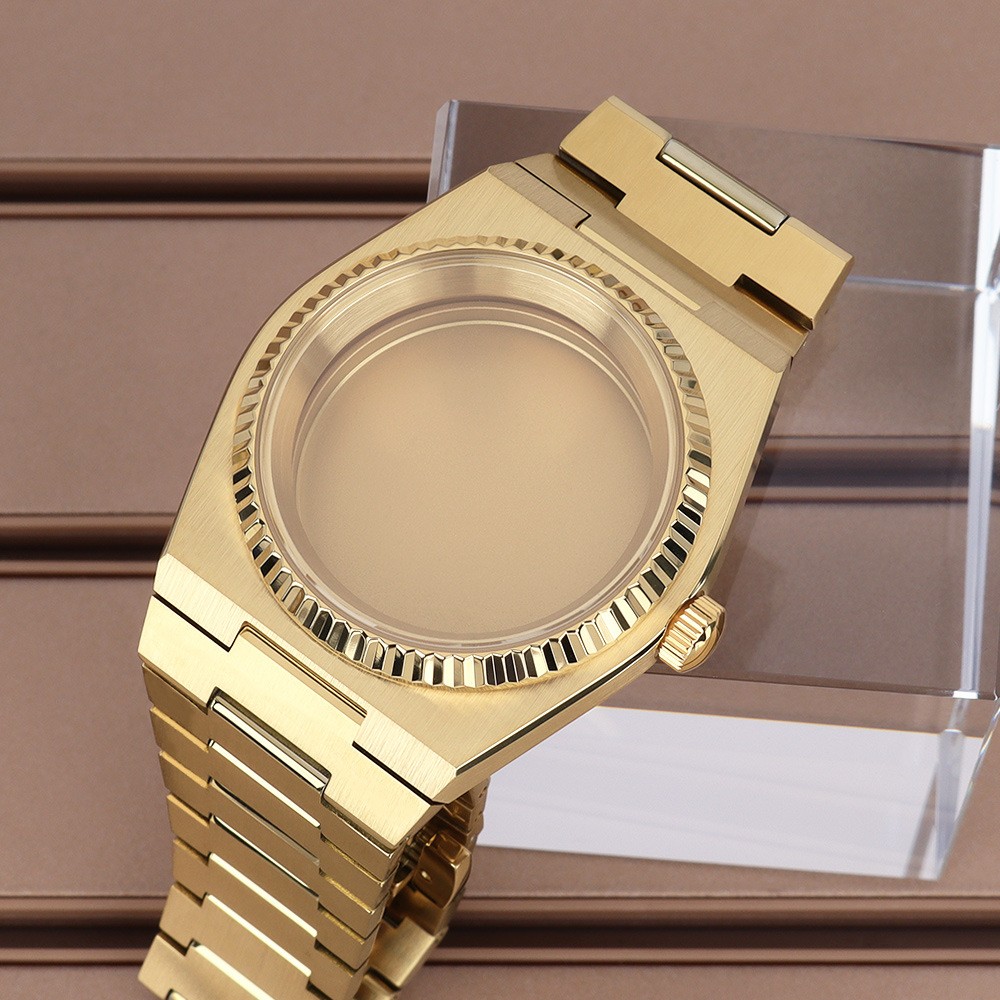 40mm Watch Case Modify PRX Mod Fluted Bezel Sapphire 28.5 Dial For Seiko NH35 36