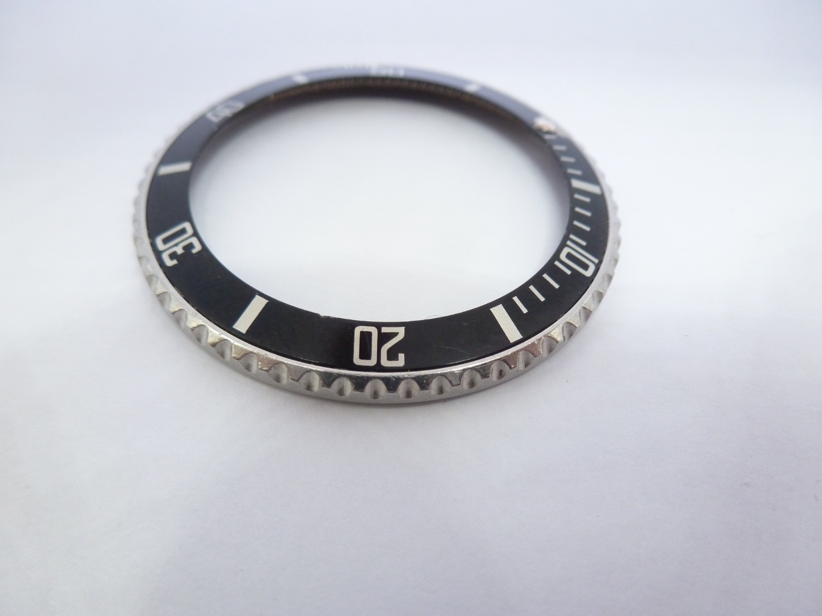 Genuine Rolex Submariner 16610/16800 complete bezel with insert vintage used –