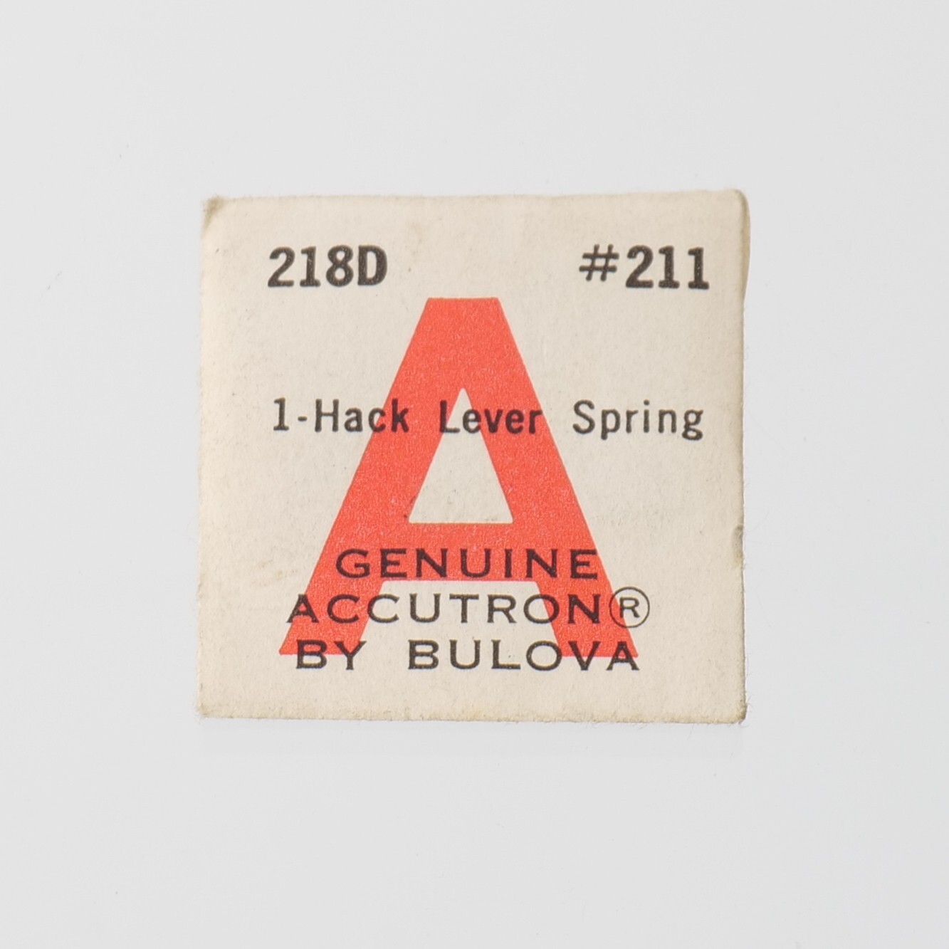 NOS Bulova Accutron 218, 218D Hack Lever Spring Part #211 Watchmaker (C5D4)