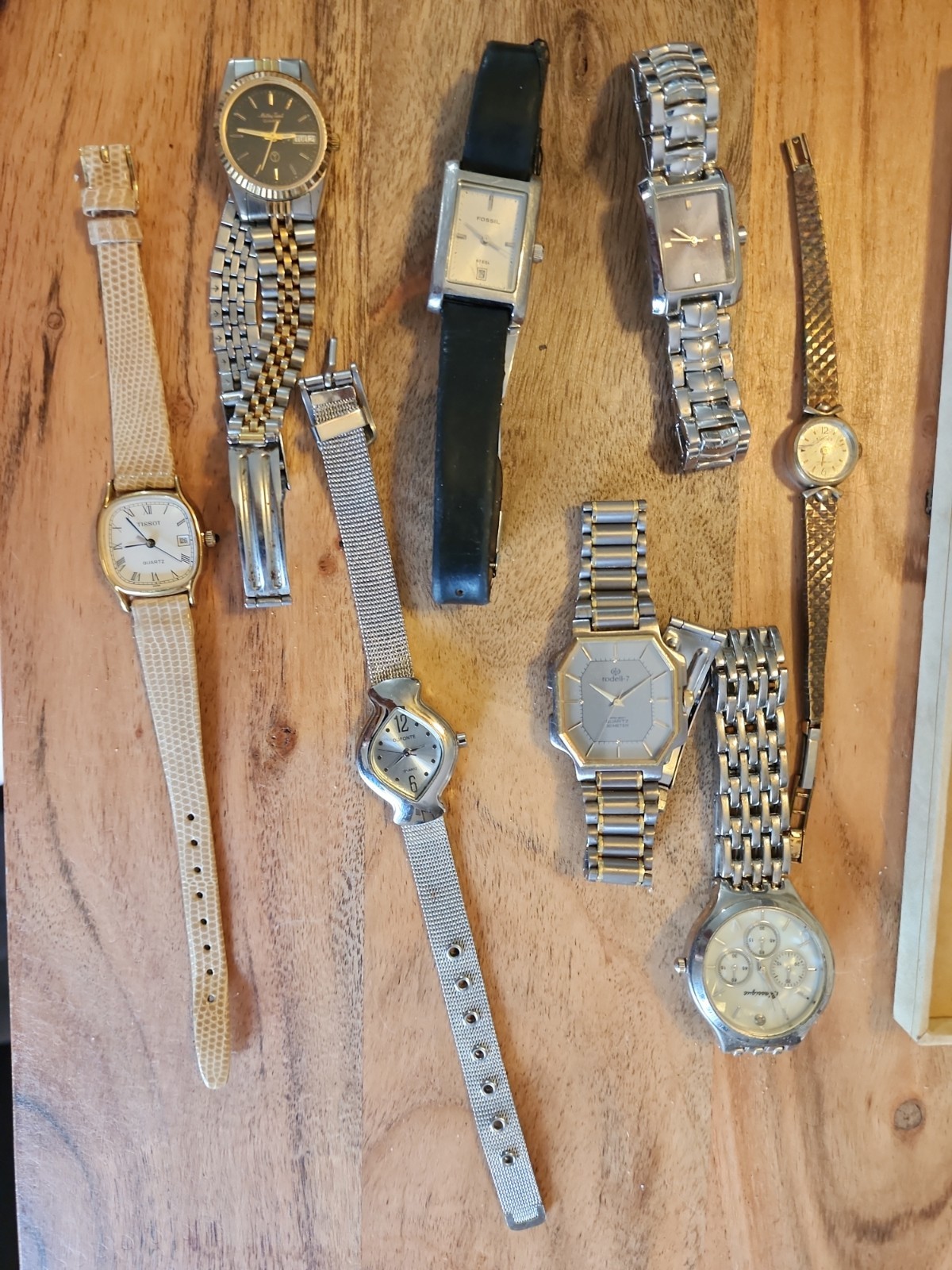 Lot Parts Repair Tissot Thorne Incabloc Dufonte Rodell Fossil Mat Tissot VTG