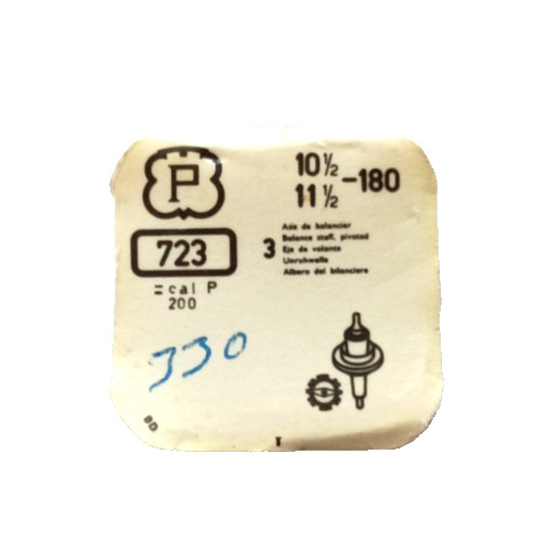 Peseux 180 184 200 202 Balance Staff watch part #723/442 *SEE INTERCHANGE LIST