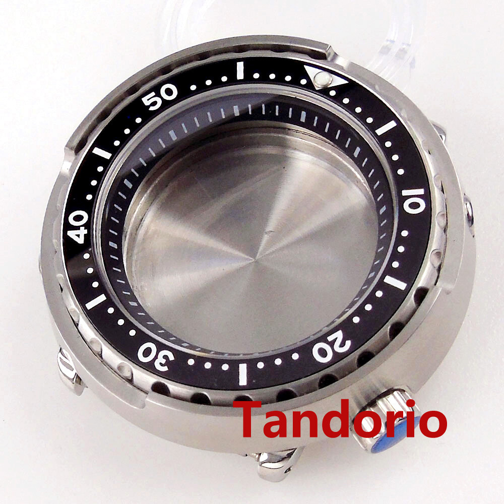 46.5mm Sapphire Glass 30ATM Watch Case Fit NH34 NH35A NH36A Undirectional Bezel