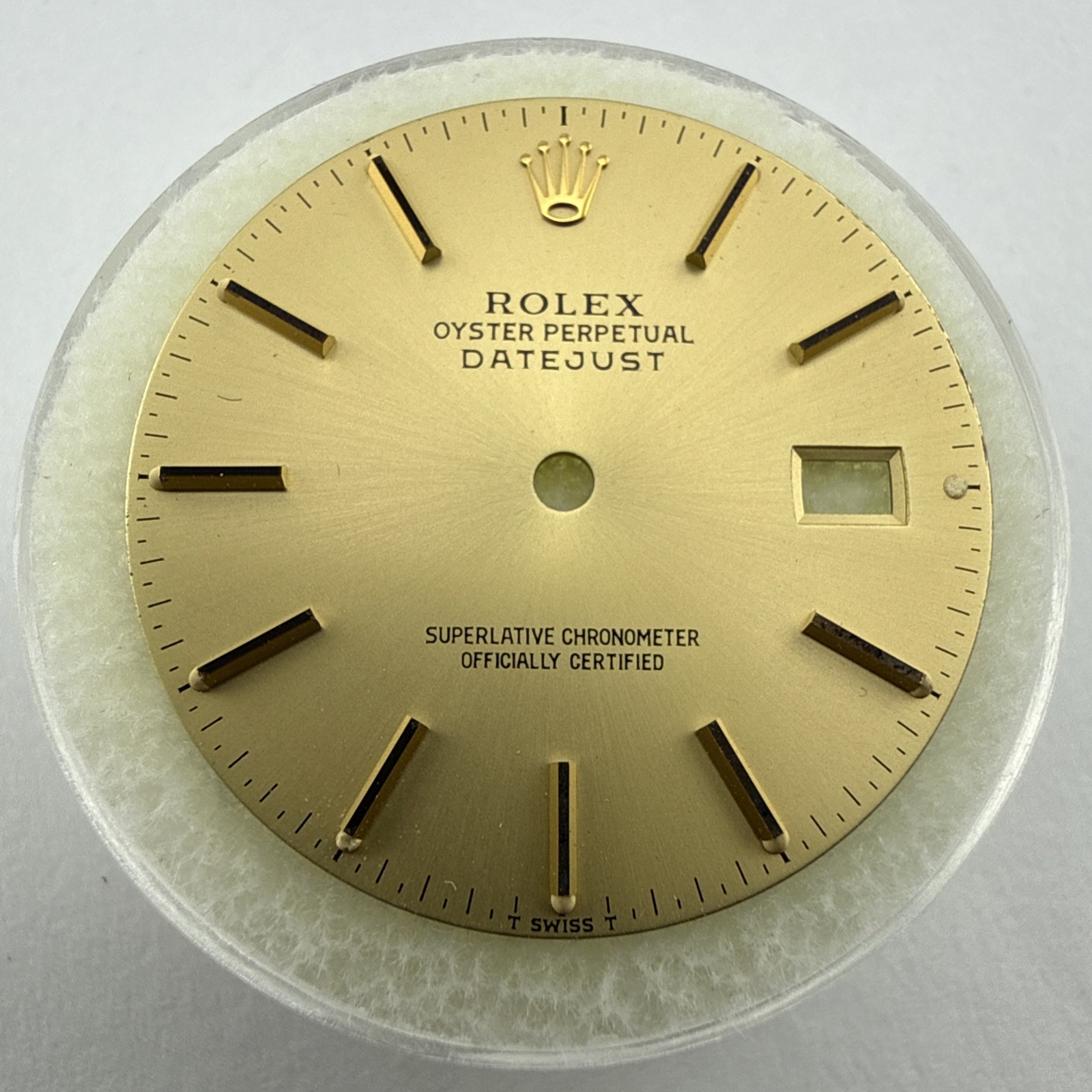 Genuine Rolex Oyster Perpetual Datejust 36mm Dial Champagne Gold 16233 16013