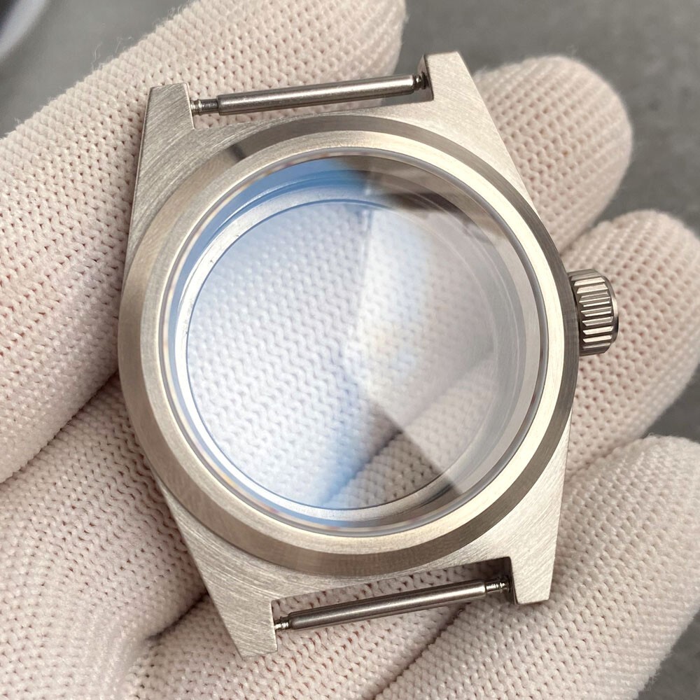 New 20ATM 38mm AR Sapphire Glass Watch Case 29mm California Dia For NH35 ETA2824