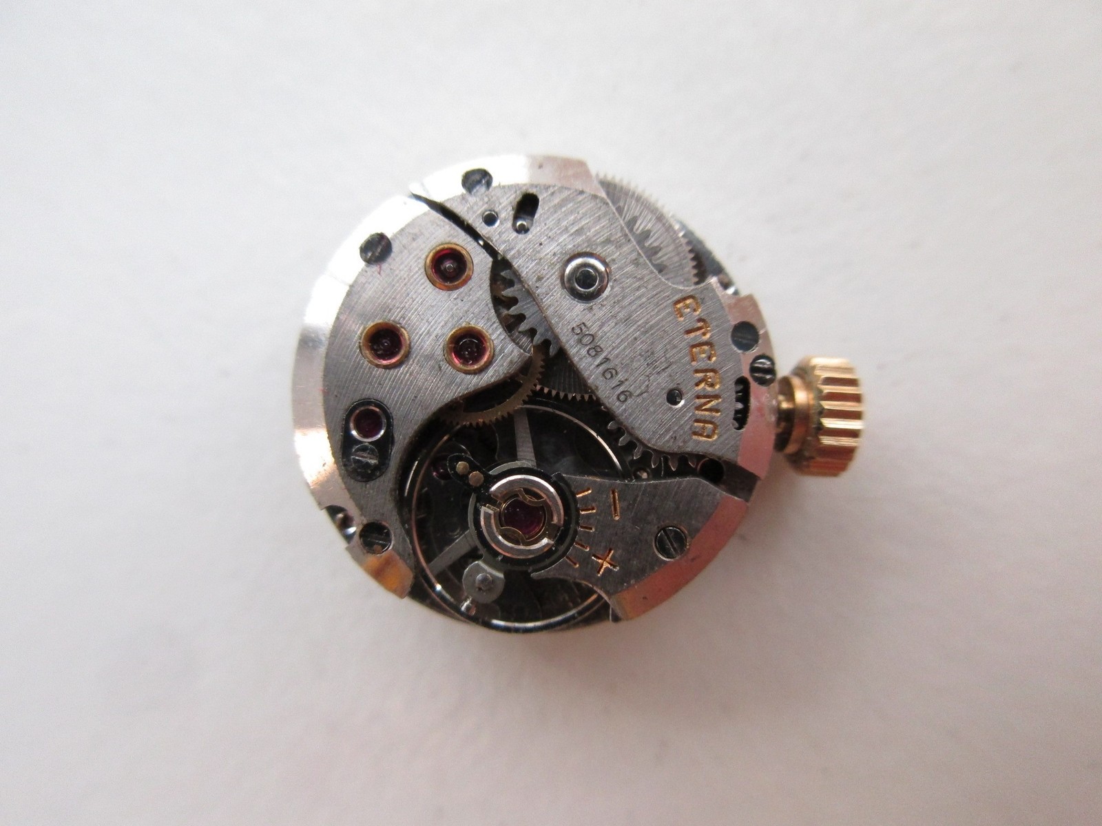 Eterna cal. 1418U Swiss watch movement & dial – running