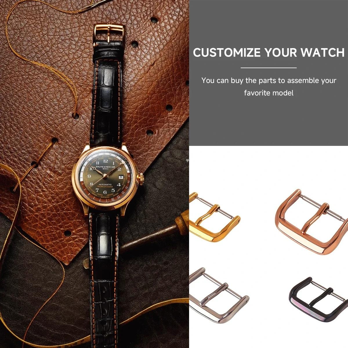 Stainless Steel Watch Buckle Pin Clasp Watchbands Button for Watch Band 8-22mm