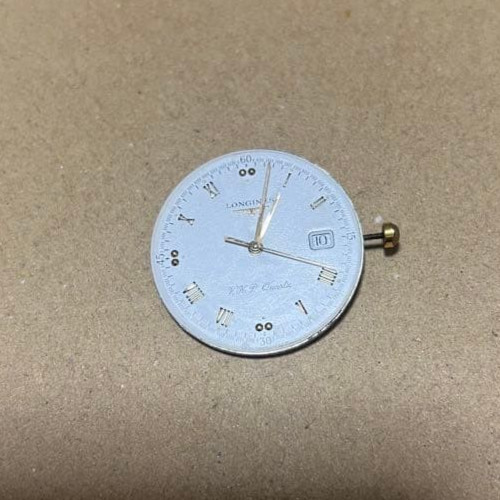 Longines VHP Cal L174.4 Quartz Movement White Dial 6 Jewels Working Watch Parts
