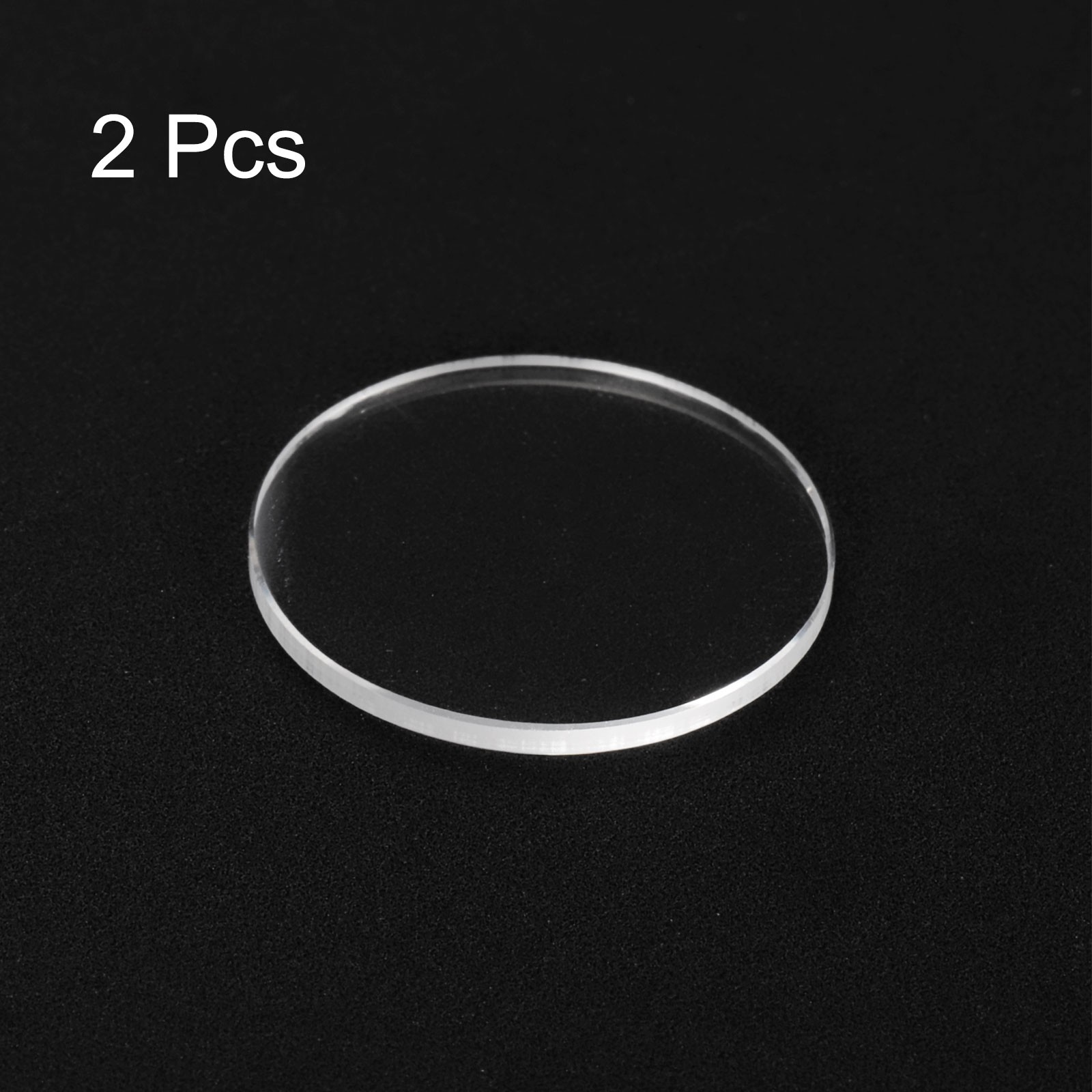 2pcs Watch Crystal Glass Lens 19mm x 1.0mm Beveled Edge Flat Glass Crystals Lens