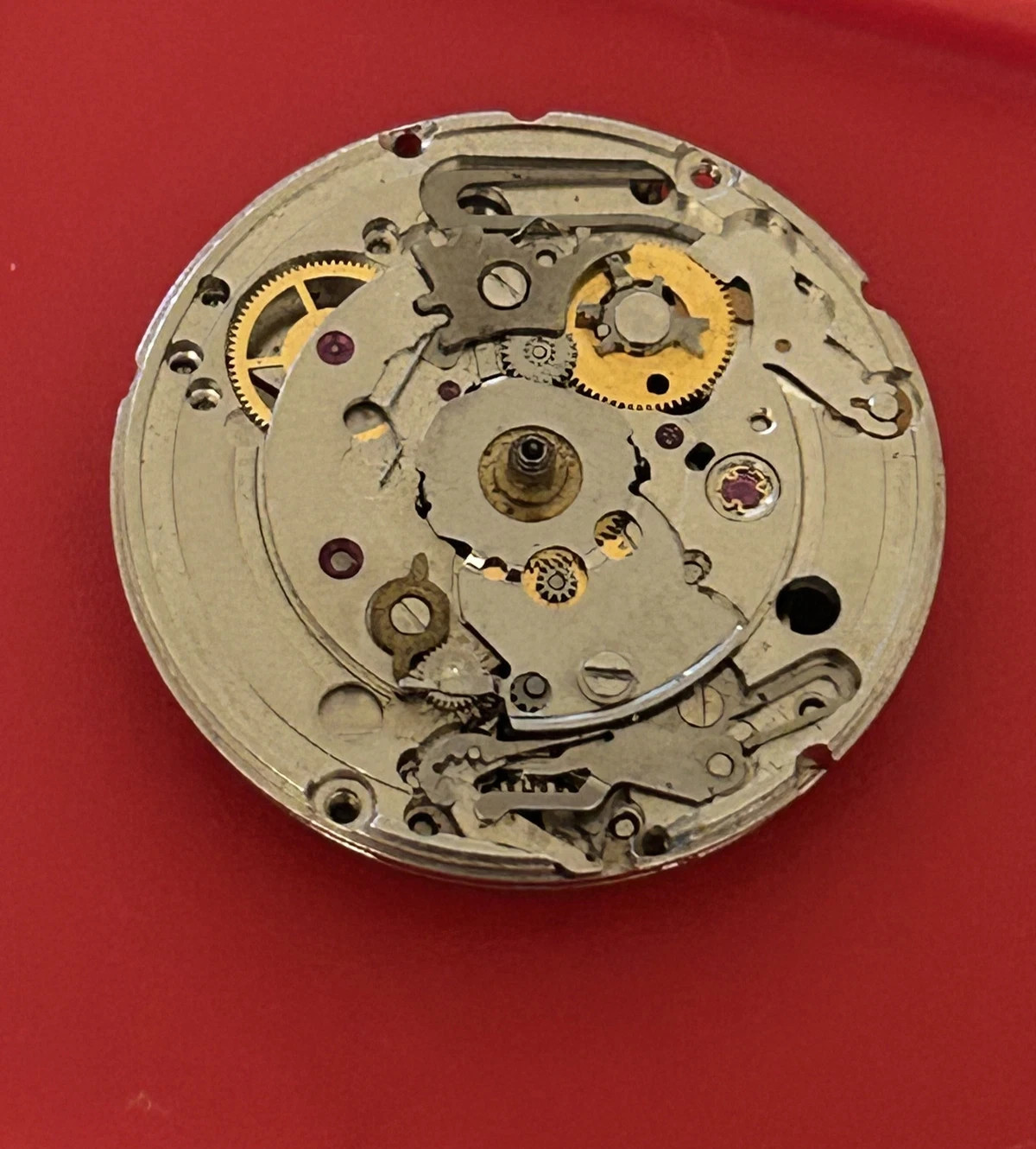 Vintage ETA 2834-2 Automatic Watch Movement 17 Jewels for Parts Working (R60)