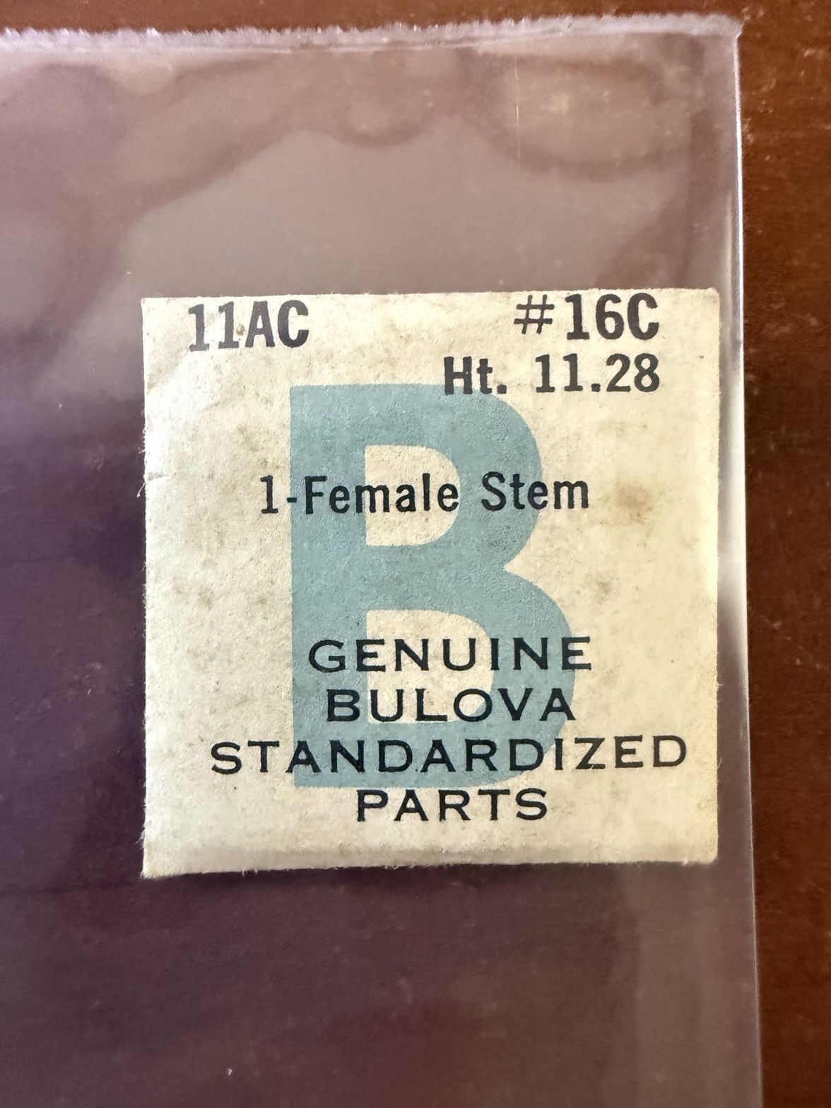 Bulova 11AC Female Stem #16C NOS Genuine Vintage Watch Part New Old Stock