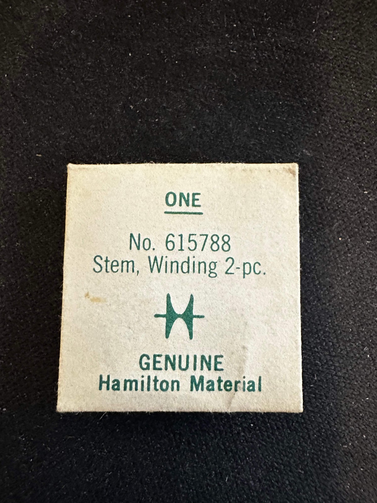 Hamilton Factory Winding Stem FEMALE 2-pc for 11½ ligne Hamilton No. 615788