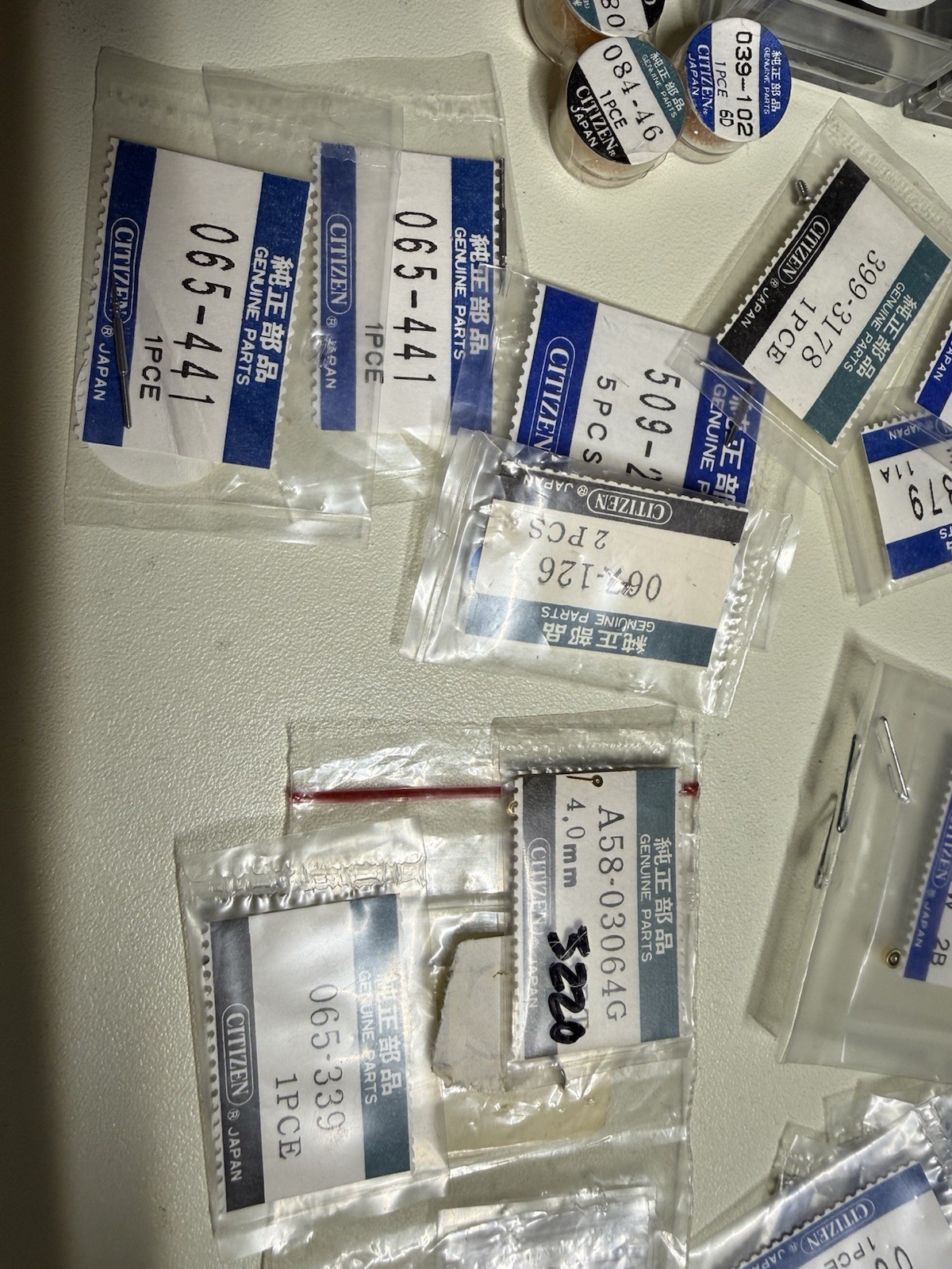 Citizen Watch Parts Variety Lot Watchmaker Replacement