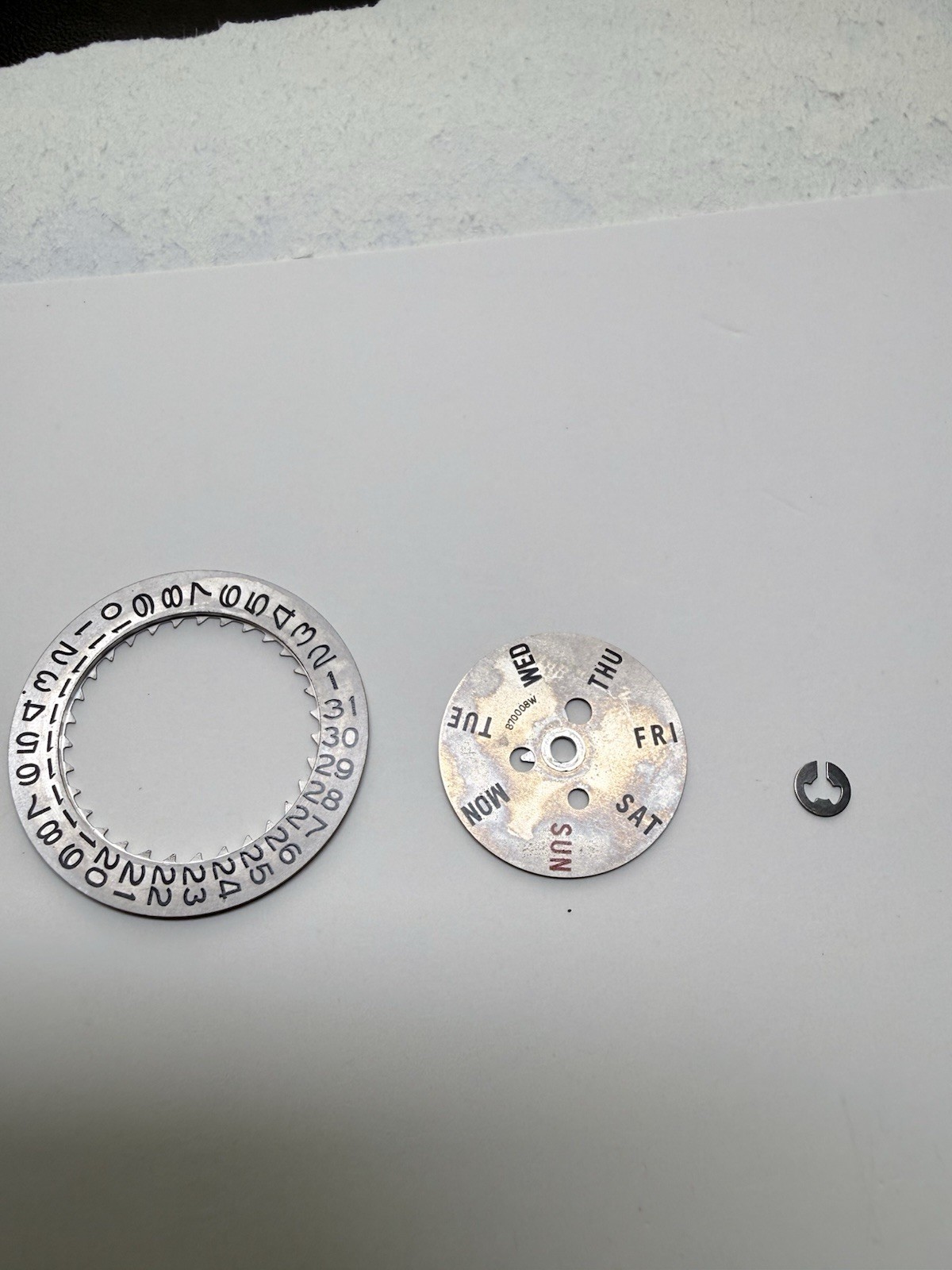 Seiko Date Day Wheel For Cal. 7005, 7005A, 7006A, 7009, 7009A Authentic And Snap