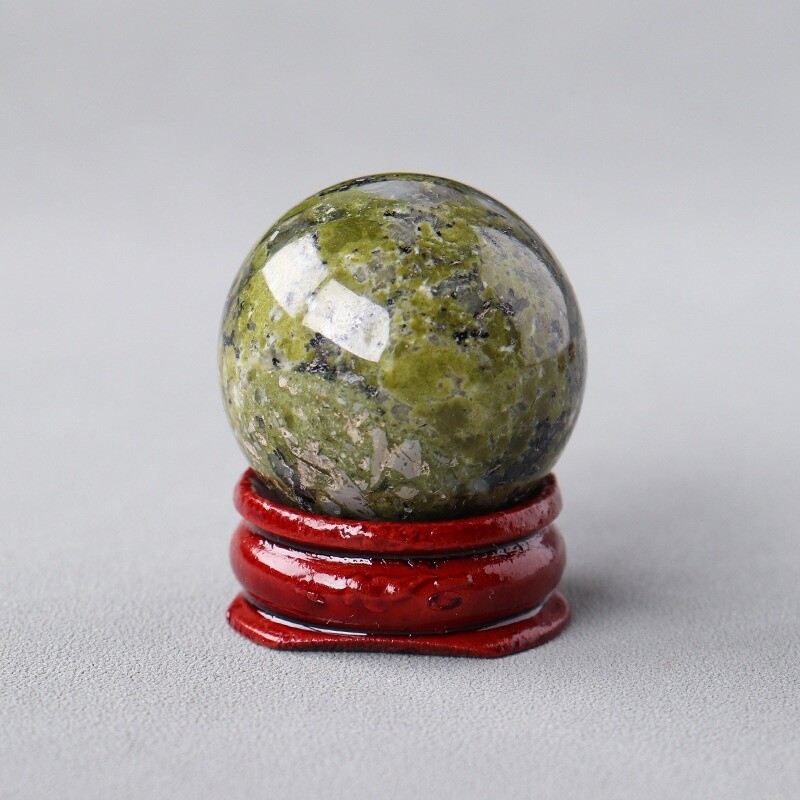 Natural Crystal Sphere Healing Stone Ball Reiki Feng Shui Meditation Desk Decor