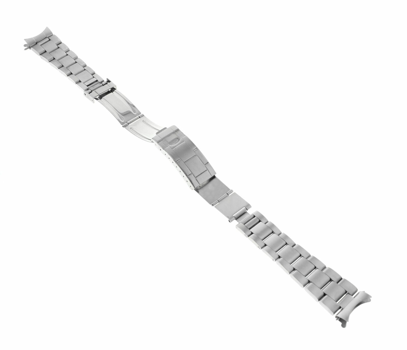 20MM MENS STAINLESS STEEL FOR WATCH BAND FLIP LOCK WITH FAT 16200, 16220, 16234