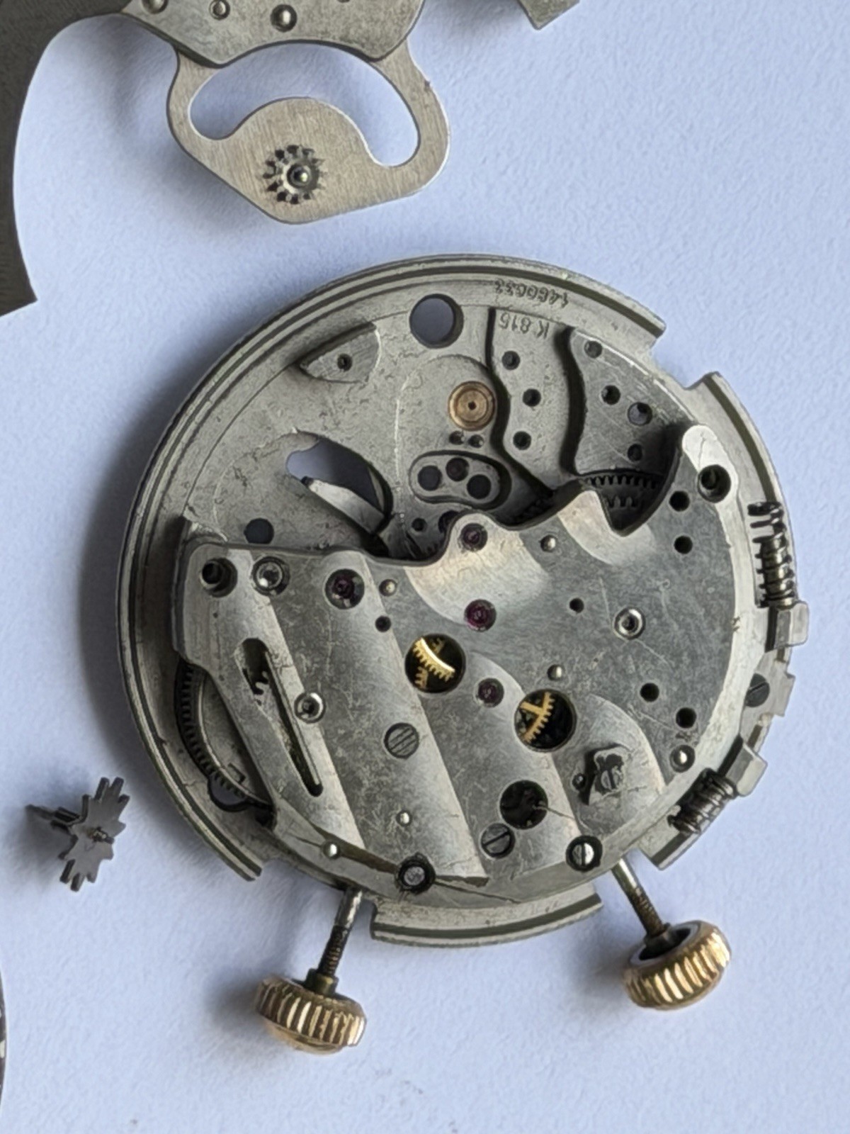 Jaeger LeCoultre Memovox K815 Movement For Parts Or Repair