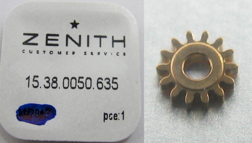 Zenith Elite 635 … power reserve … Watch Parts: # intermediate wheel