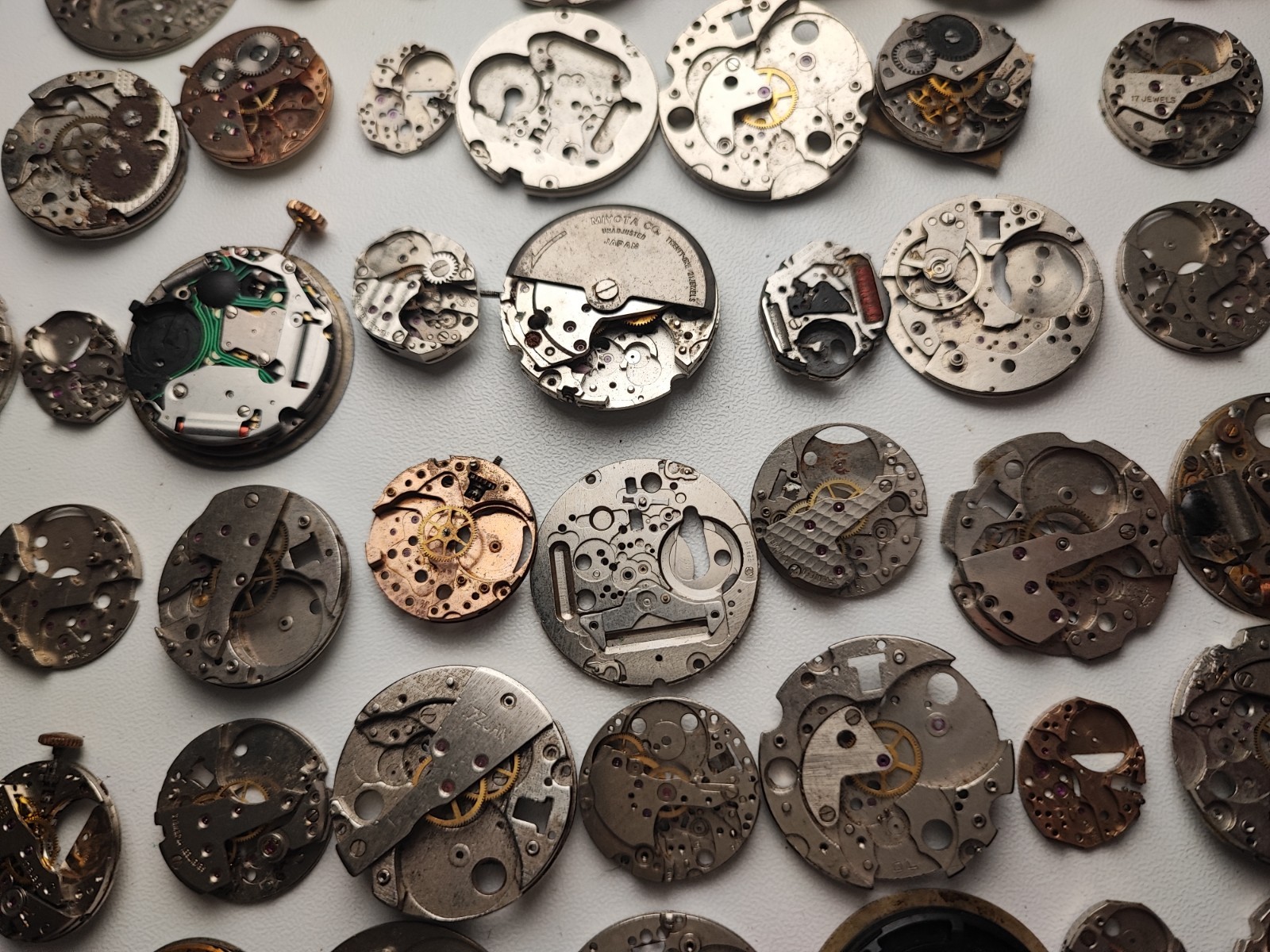 mix Watch Main Plate platinum lot as fe jej bfg fhf eta ronda amida dursa others