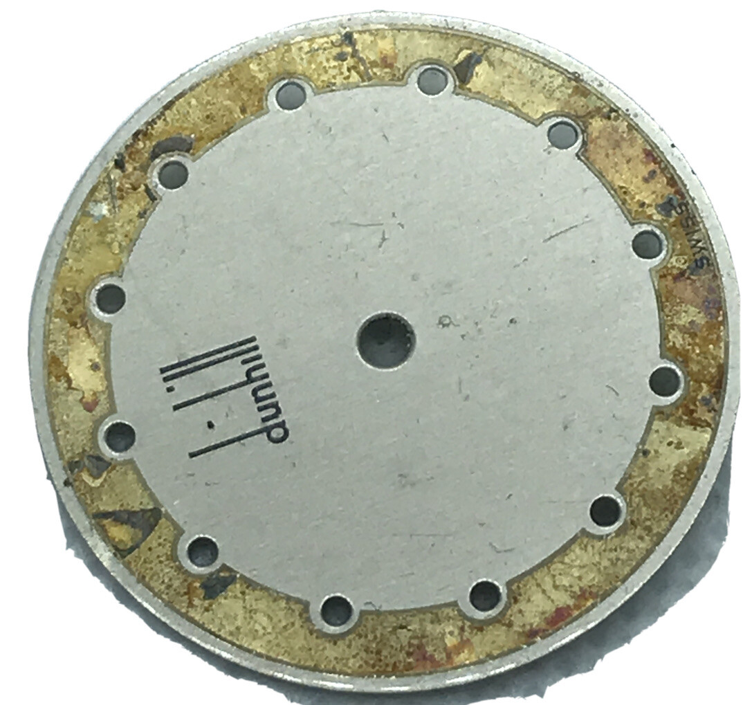 vintage Dunhill 23.9 mm Watch DIAL FOR PARTS part or collection Swiss Made