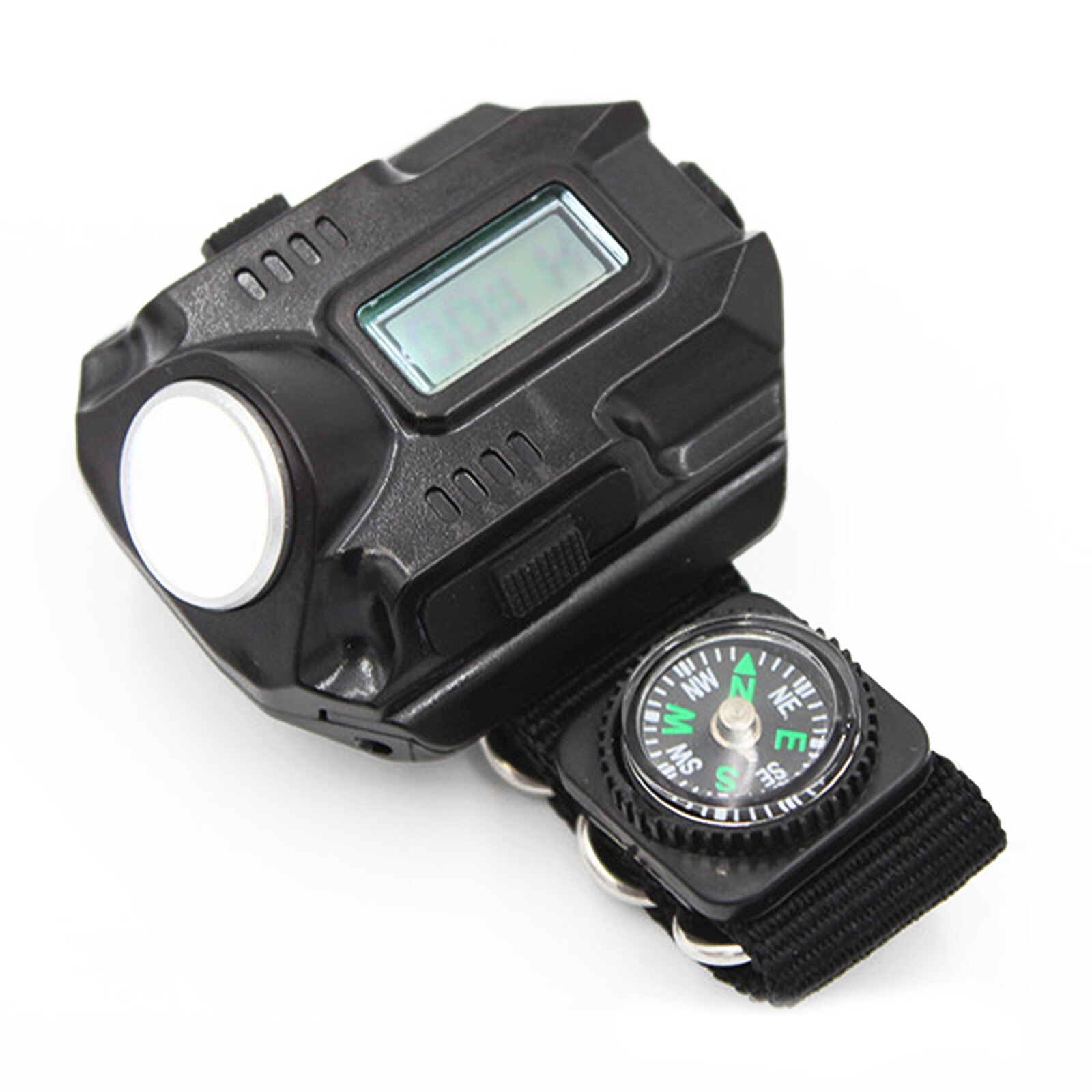 New Flashlight LED Torch Compass Tactical LED Rechargeable Outdoor Sport Watch