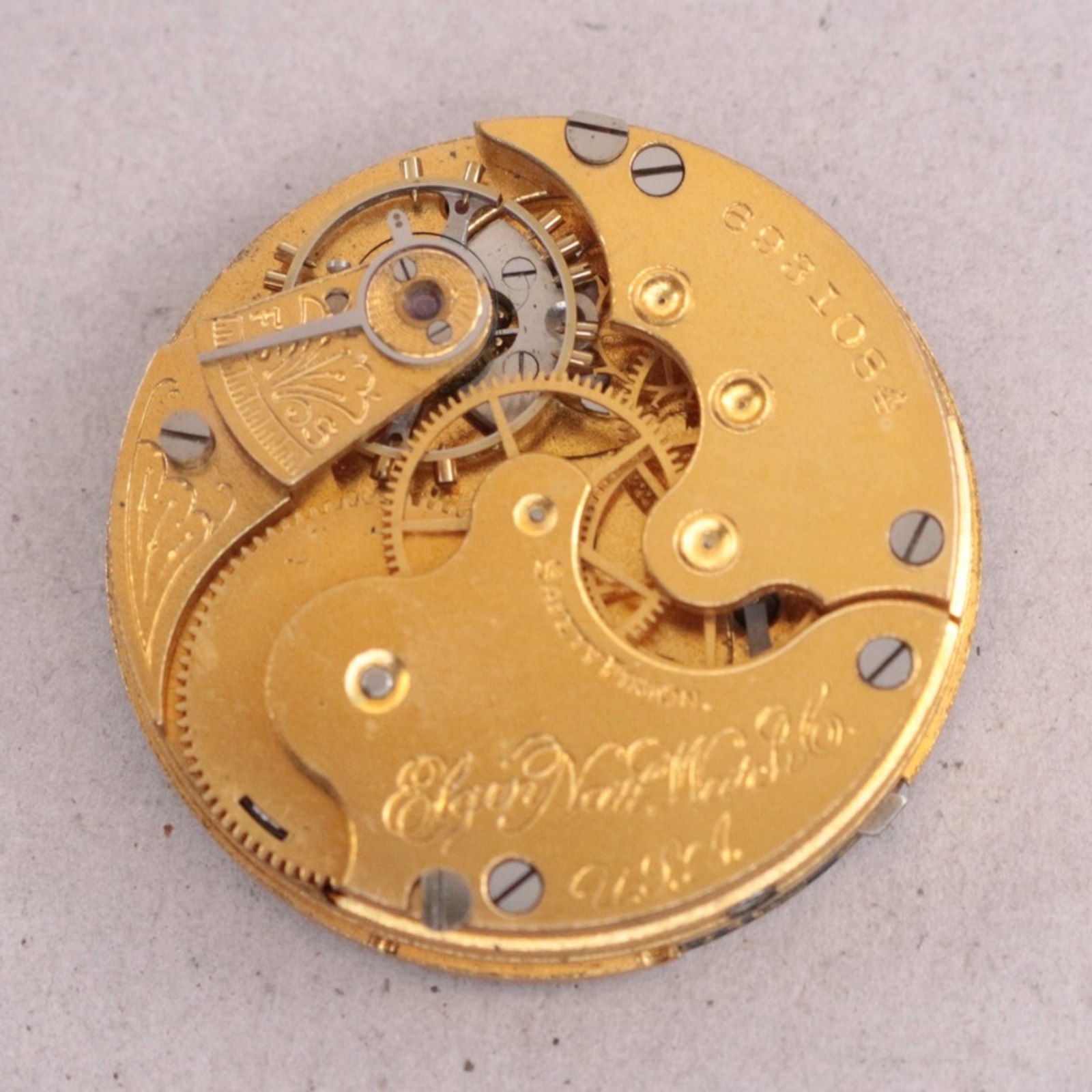 Elgin 0 Size Pocket Watch Movement – JS112