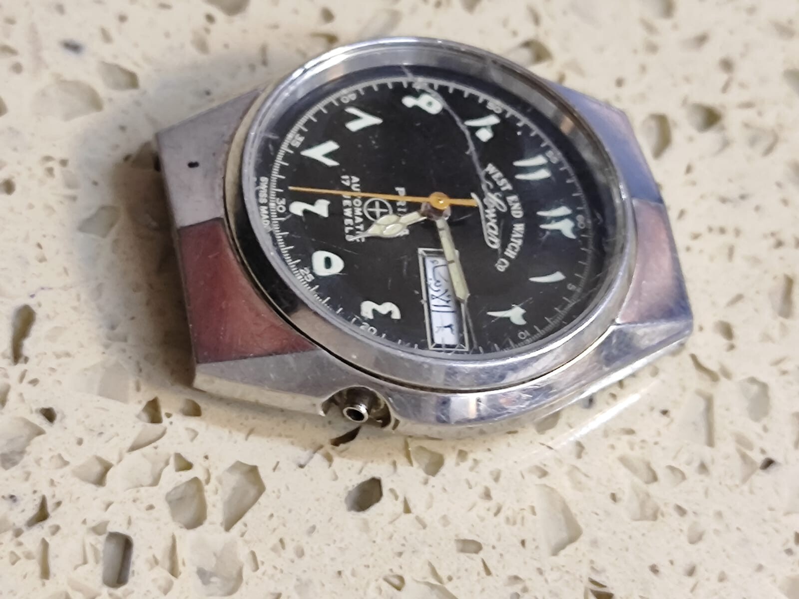ETA 2846 with West End Watch – -Not work Incomplete Movement for parts