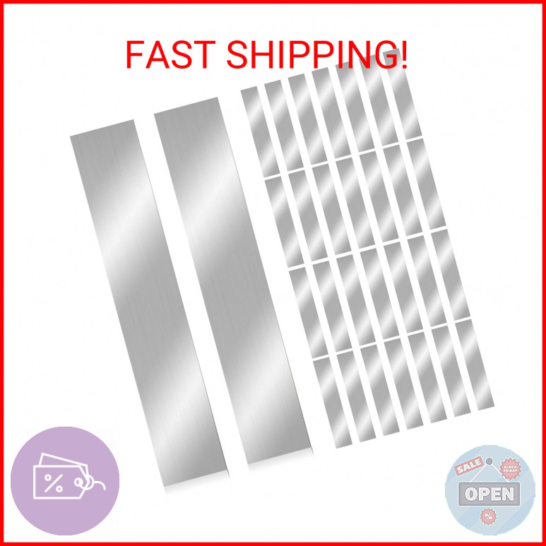 30PCS 304 Stainless Steel Shim Stock Assortment 1″ Width x 6″ Length 10 Thicknes