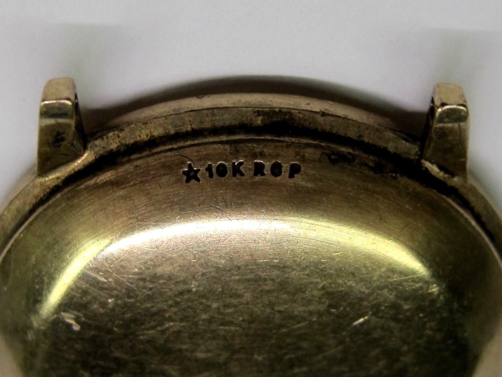 Vintage Gents No Name 10 KT Yellow Rolled Gold Plate Wrist Watch Case ONLY