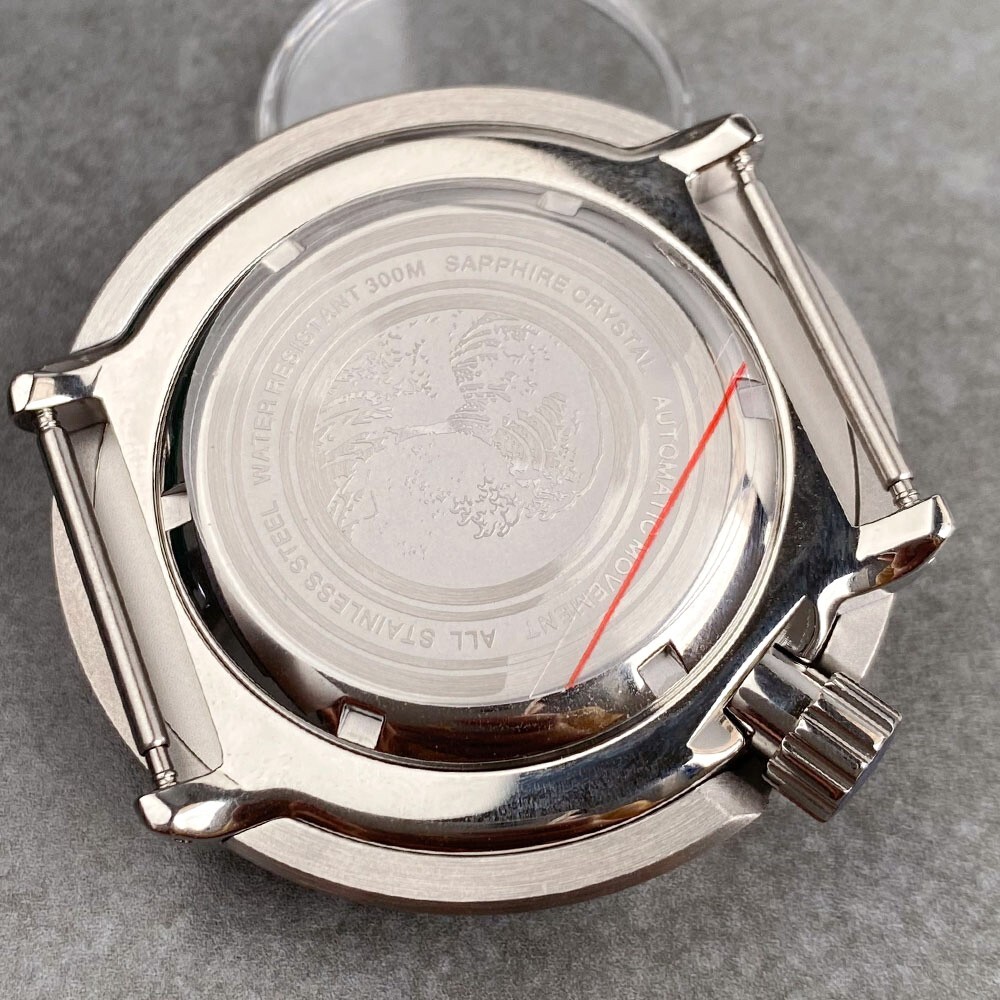47mm Tandorio Solid 316L Steel Sapphire Watch Case 200M Waterproof 4 o’clock