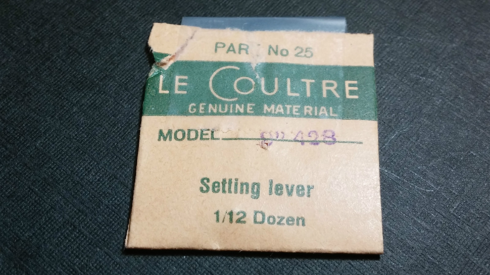 Jaeger Lecoultre Watch Part # 443 Setting-Lever/detente Cal. 408,417,428,471