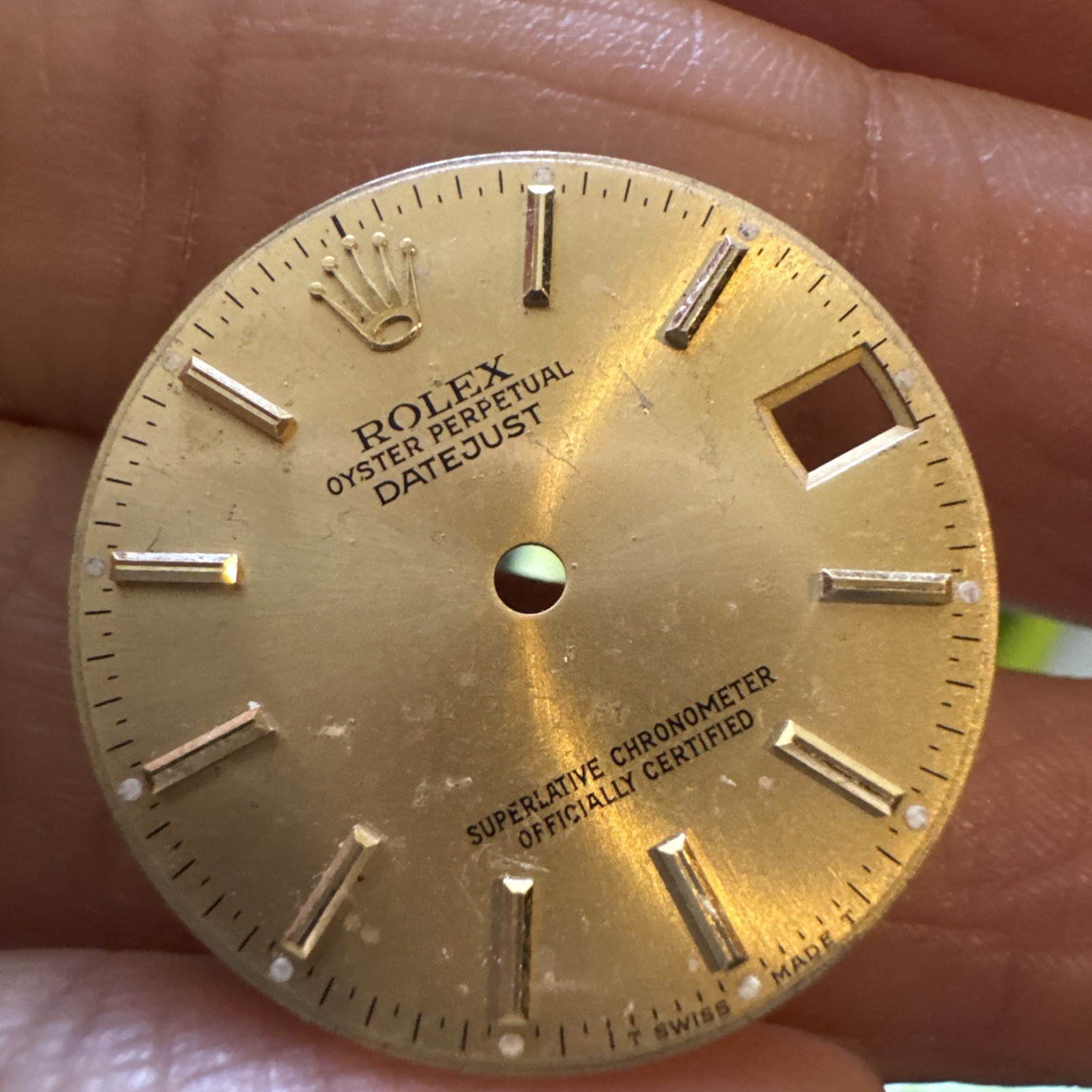 Original Rolex Ladies Champagne Datejust 68273 68278 31mm model dial (50)