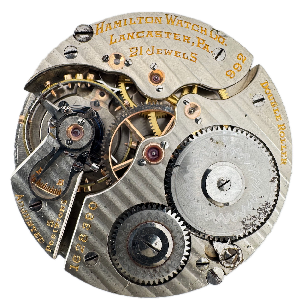 Antique 14s 1922 Hamilton 21j Mechanical Railroad Pocket Watch Movement 992 USA