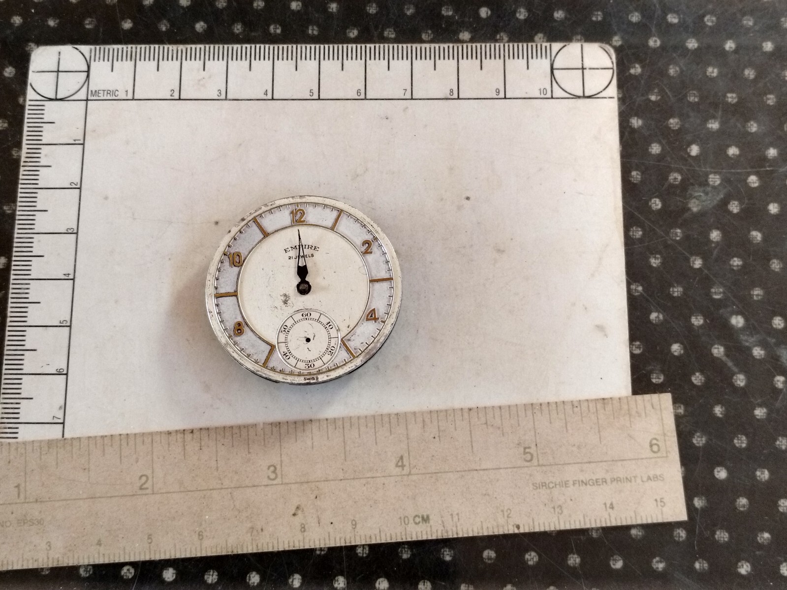 Swiss Empire Antique Pocket Watch Parts Movement – 40mm