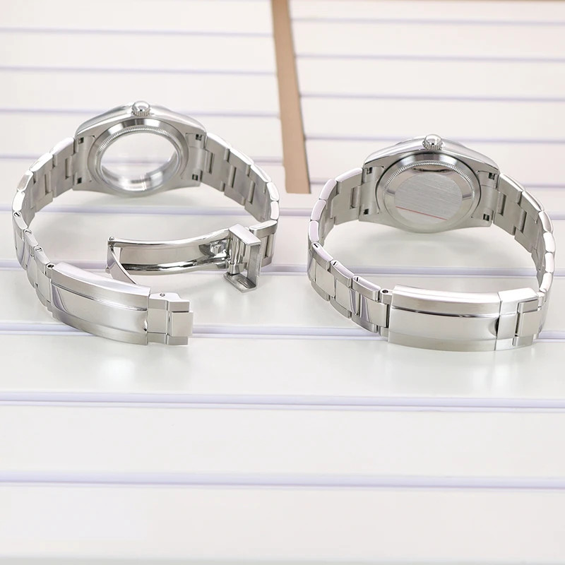 For NH35 nh36 nh38 8215 Movement 36mm/40mm Luxury men Watch Cases oyster strap