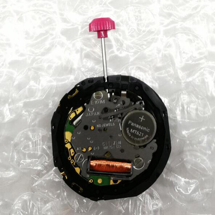 E101M Light Kinetic EnergyDual Calendar Quartz Rechargeable Watch Movement Parts