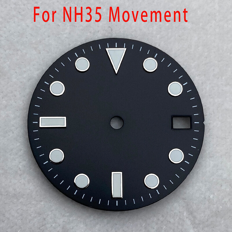 40mm steel Watch Case 3C Luminous Ceramic Bezel Sapphire For Seiko Nh35 Movement